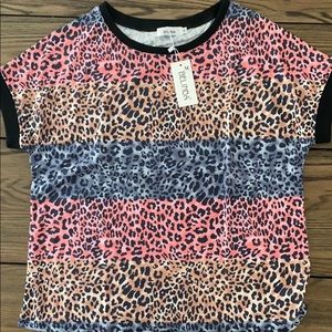 Animal print tee